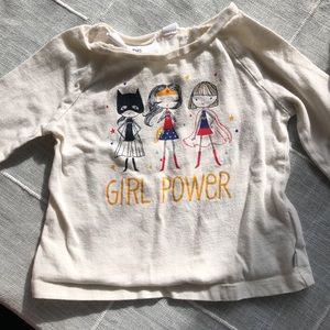 2pk Baby gap Wonder Woman shirt & girl power shirt